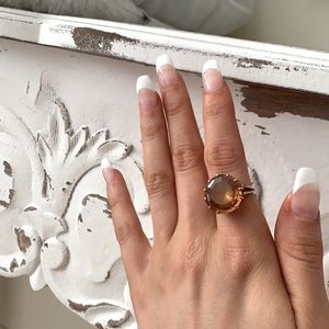 Amber 10k gold ring 🍁